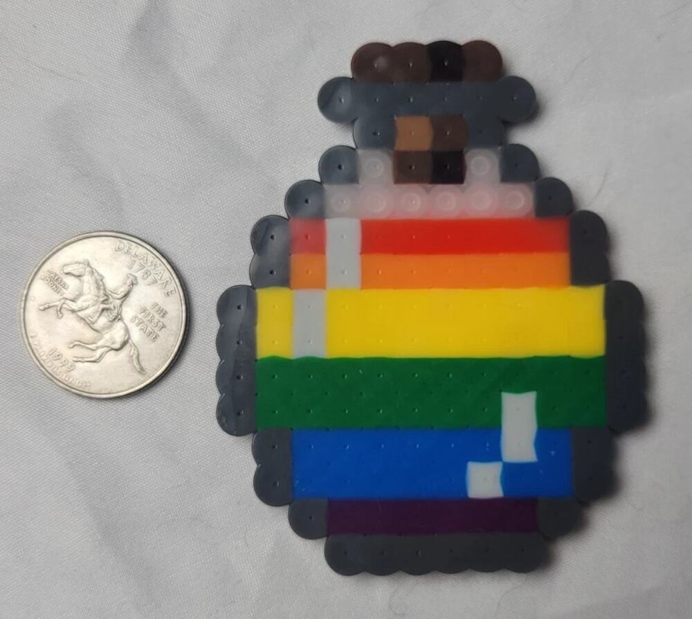 Pride LGBT Potion Perler Pixel Art
